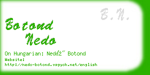 botond nedo business card